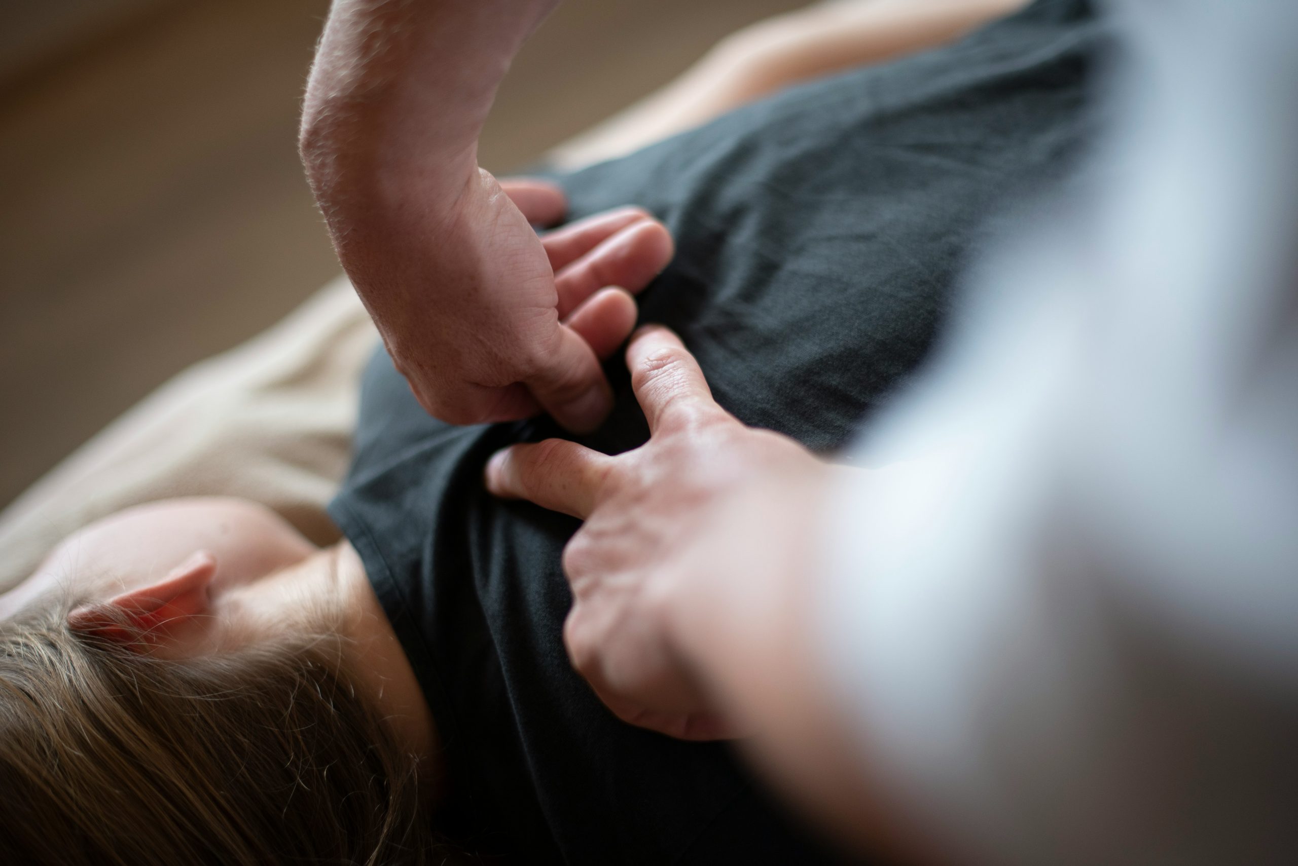 Séance d'ostéopathie